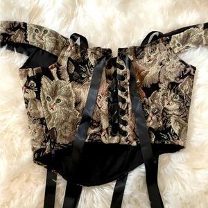 Cat corset!!! Never worn Fits 0-2